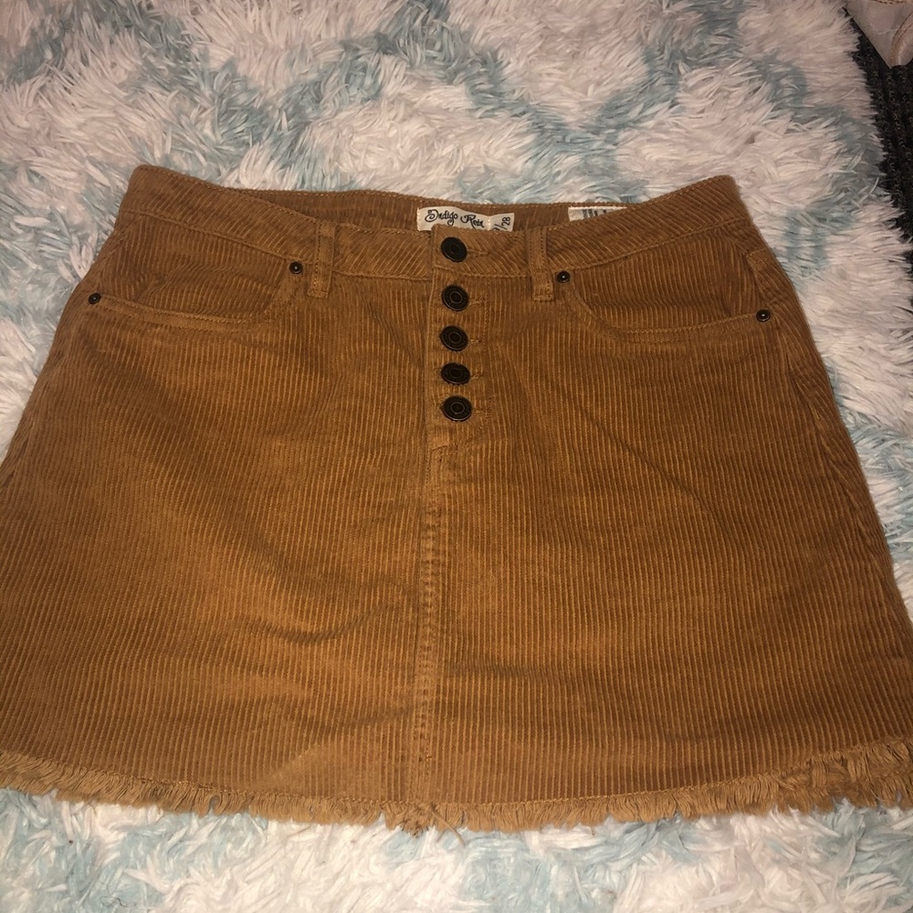 Brown Corduroy Skirt